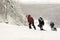 Russian Teenagers Wild Snow Slide Winter Ride Downhill