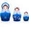 Russian tradition matryoshka dolls