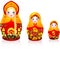 Russian tradition matryoshka dolls