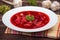 Russian and ukraine cuisine - borsch