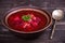 Russian and ukraine cuisine - borsch