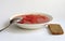 Russian - Ukrainian borsch and black bread