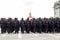 Russian women police marching