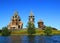 Russian wooden architecture on Kizhi island