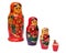 Russian wooden dolls row