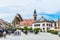 RUST, AUSTRIA, JUNE 18, 2016: View of the Austrian city Rust famous for ist wine and nesting storks....IMAGE