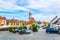 RUST, AUSTRIA, JUNE 18, 2016: View of the Austrian city Rust famous for ist wine and nesting storks....IMAGE