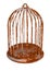 Rust birdcage emptied rustic prison