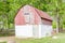 Rust and grunge barn in agriculture farm.