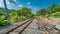 Rust Steel Railway Station Tracks