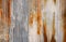 Rust texture zinc wall for background