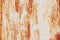 Rust White Painted Wall Texture. Corroded Brush Strokes