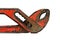 Rusted adjustable wrench