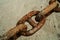 Rusted anchor chains