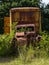 Rusted Box Truck Overgrown with Weeds