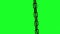 rusted chain on green screen