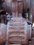 Rusted cogs and gears on an old broken industrial machine