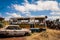 Rusted and Crushed Buses on the Tank Graveyard in Asmara