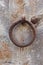 Rusted mooring ring