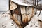 Rusted Shed in Winter