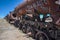 Rusted Train Cemetery in Uyuni, Bolivia