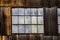 Rusted warehouse and dirty windows in Cass West Virginia