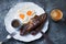 Rustic american australian steak and eggs breakfast