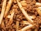 Rustic american chili fries food background