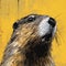 Rustic Americana Marmot Painting In Mike Deodato Style