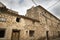Rustic ancient houses in Fuentes Claras town, province of Teruel, Aragon, Spain