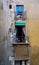 Rustic balcony windows Barcelona Spain