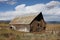 Rustic Barn in Colorado on a Cool Cloudly Day