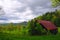 rustic barn in nature