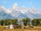 Rustic Barn and Tetons