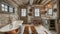 Rustic Bathroom With Claw Foot Tub