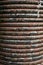 Rustic Black Metal spring coil texture