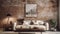 rustic blurred home interior wall