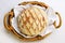 Rustic bread in bakery basket