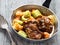 Rustic british oxtail stew