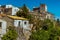 The rustic buildings of Petralia Soprana in the Madonie Mountains, Sicily bathed in the afternoon sun