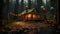 A rustic cabin in the woods with \\\'Cabin Retreat Birthday\\\'