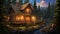 A rustic cabin in the woods with \\\'Cabin Retreat Birthday\\\'