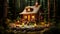 A rustic cabin in the woods with \\\'Cabin Retreat Birthday\\\'