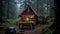 A rustic cabin in the woods with \\\'Cabin Retreat Birthday\\\'