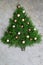 Rustic cedar Christmas tree background