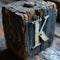 Rustic Charm: A Weathered Wooden Box with a Touch of Grit and Wa