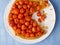 Rustic cherry tomato tarte tatin