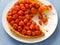 Rustic cherry tomato tarte tatin