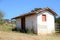Rustic colonial house on a typical rural farm in Brazil