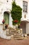 Rustic courtyard porch